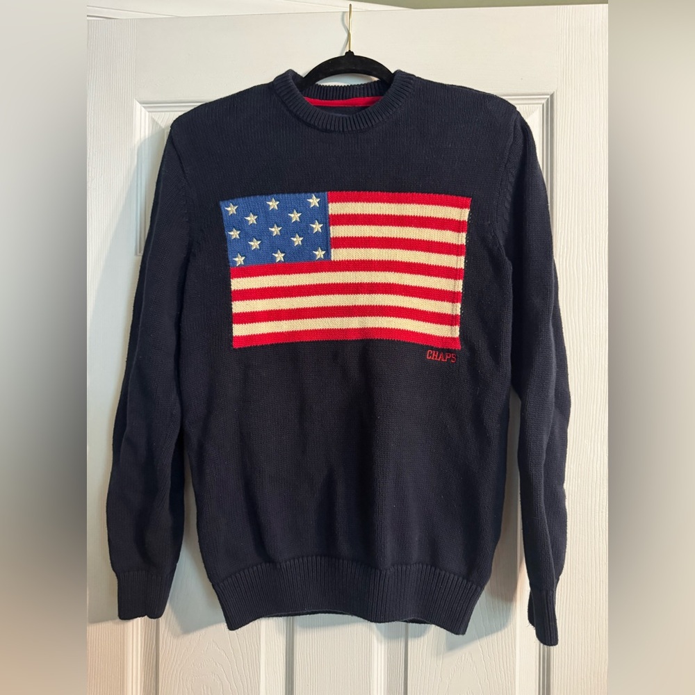 Chaps American Flag Pullover Sweater